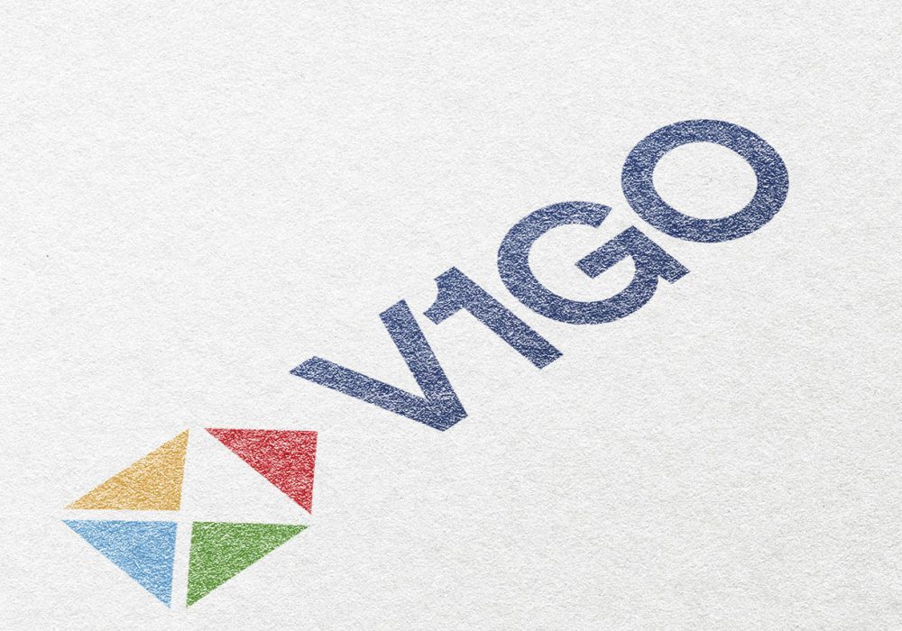 Company Co. business logo psd template in embossed paper texture Logo mockup PSD paper, realistic minimal design